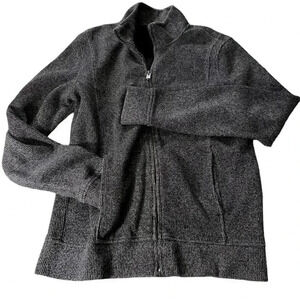 Marc Anthony Full Zip Sweater Men's Sz Sm Luxury Grey Designer Slim Fit Pockets